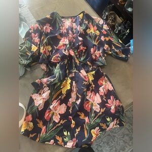 Hawaiian print romper